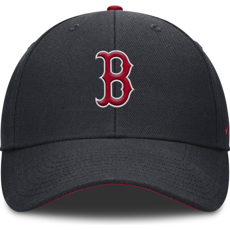 cap-kaareva-navy-blue-adjustable-strap-lapsille-dri-fit-club-structured-boston-red-sox-mlb-nike