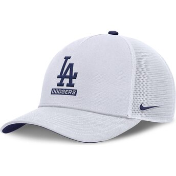 Cap kaareva white snapback Primetime Dri-Fit Rise Structured Los Angeles Dodgers MLB Nike