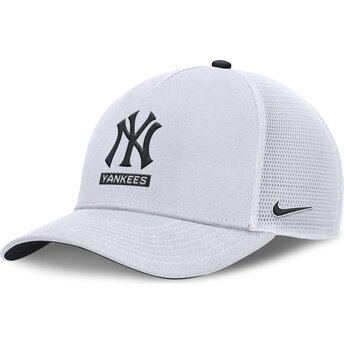 Cap kaareva white snapback Primetime Dri-Fit Rise Structured New York Yankees MLB Nike