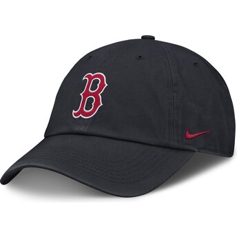 Cap kaareva navy blue adjustable strap lapsille Club Unstructured Organic Cotton Boston Red Sox MLB Nike