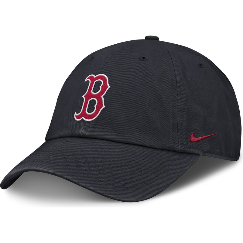 lippikset-kaareva-laivastonsininen-saadettava-nauha-lapsille-club-unstructured-organic-cotton-boston-red-sox-mlb-nike