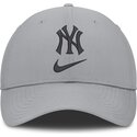 lippikset-kaareva-harmaa-saadettava-nauha-primetime-club-structured-uv-poly-ripstop-new-york-yankees-mlb-nike