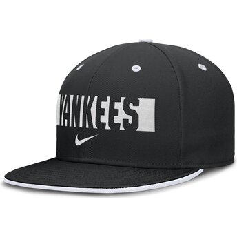 Cap litteä black ajustada Primetime Dri-Fit True Structured Round Bill New York Yankees MLB Nike