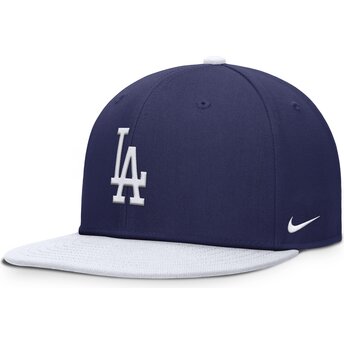 Cap litteä blue snapback lapsille Dri-Fit Pro Structured Square Bill Los Angeles Dodgers MLB Nike