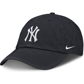 Lippikset kaareva laivastonsininen säädettävä nauha lapsille Club Unstructured Organic Cotton New York Yankees MLB Nike
