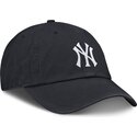 cap-kaareva-navy-blue-adjustable-strap-lapsille-club-unstructured-organic-cotton-new-york-yankees-mlb-nike
