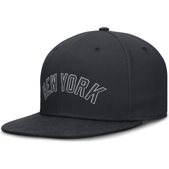 Cap litteä navy blue ajustada Dri-Fit True Structured Round Bill New York Yankees MLB Nike