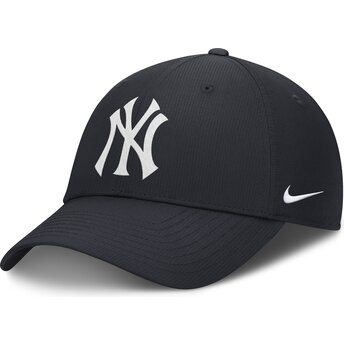 Lippikset kaareva laivastonsininen säädettävä nauha Club Structured UV Poly Ripstop New York Yankees MLB Nike