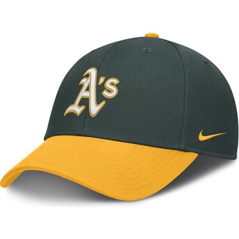 Cap kaareva green adjustable strap Dri-Fit Club Structured Oakland Athletics MLB Nike