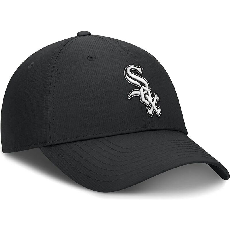 cap-kaareva-black-adjustable-strap-club-structured-uv-poly-ripstop-chicago-white-sox-mlb-nike