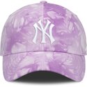 cap-kaareva-violet-adjustable-strap-mothers-day-club-unstructured-organic-cotton-new-york-yankees-mlb-nike