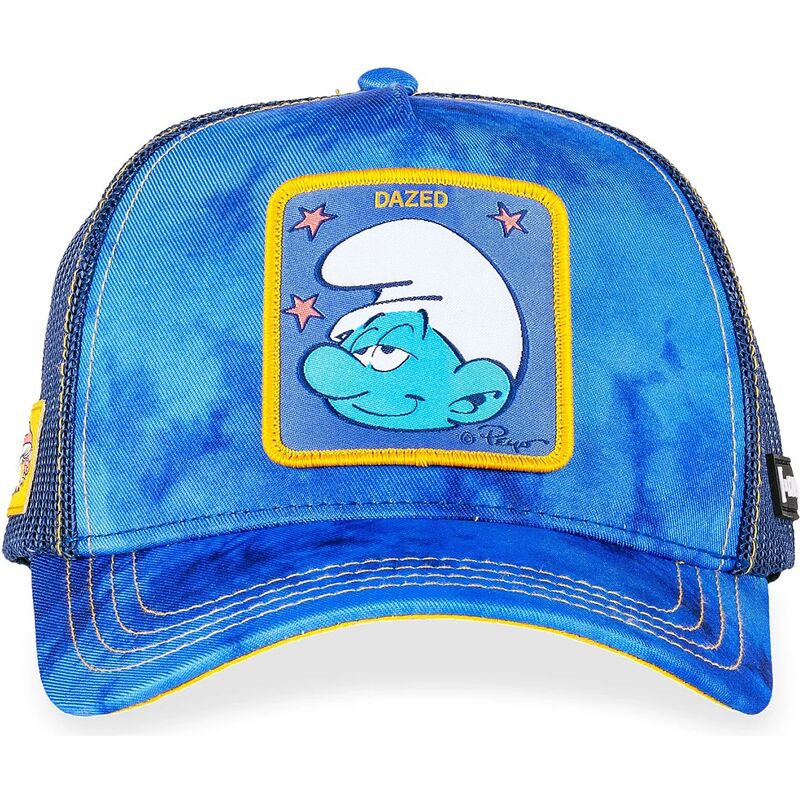 lippikset-kaareva-rekka-sininen-snapback-dazed-smu-cham-smurffit-capslab