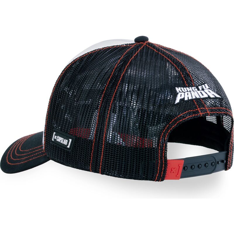 capslab-po-always-hungry-kfp-takb-kung-fu-panda-white-and-black-trucker-hat
