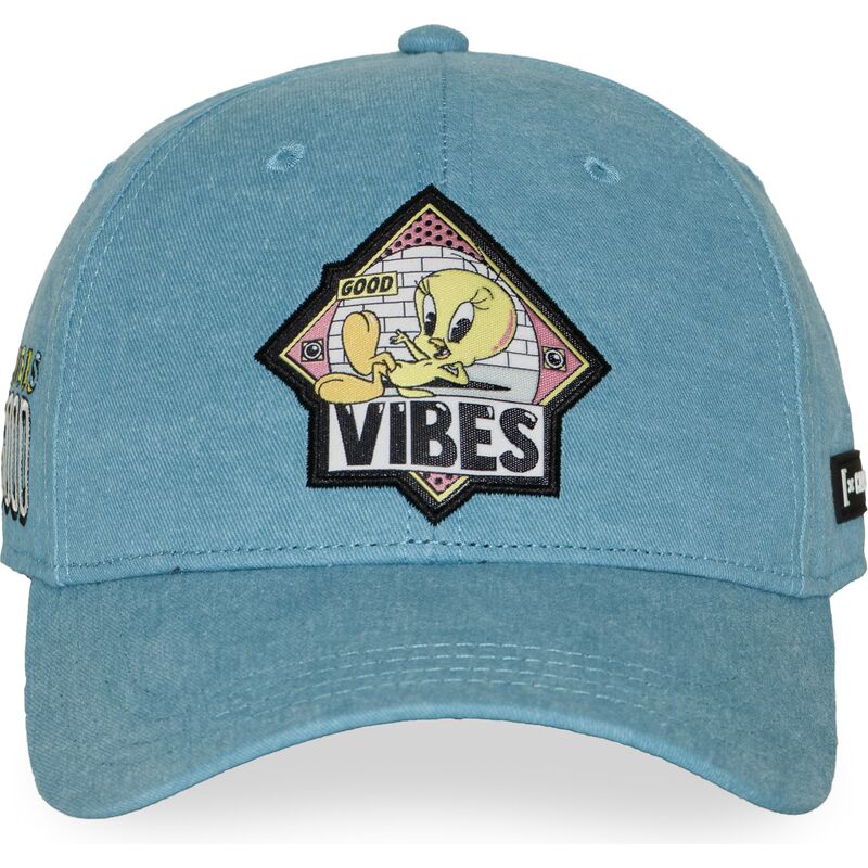 capslab-curved-brim-tweety-loo13-pcblifb-looney-tunes-blue-snapback-cap