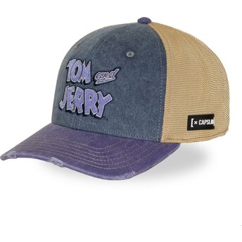 Lippikset kaareva rekka monivärinen snapback TAJ8 TAJB Tom ja Jerry Looney Tunes Capslab