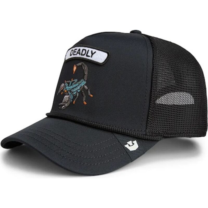lippikset-kaareva-rekka-musta-snapback-gb2-deadly-scorp-the-rocker-the-farm-goorin-bros