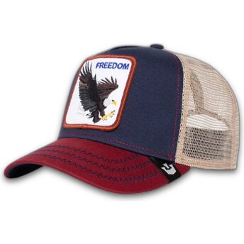 Lippikset kaareva rekka laivastonsininen snapback The Freedom Eagle The Farm Goorin Bros.