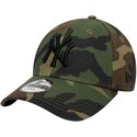 lippikset-kaareva-maastokuvio-saadettava-nauha-lapsille-9forty-league-essential-new-york-yankees-mlb-new-era