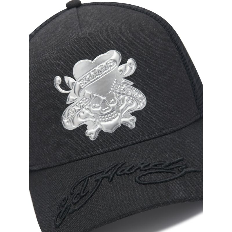 lippikset-kaareva-rekka-musta-snapback-love-kills-slowly-washed-ed-hardy