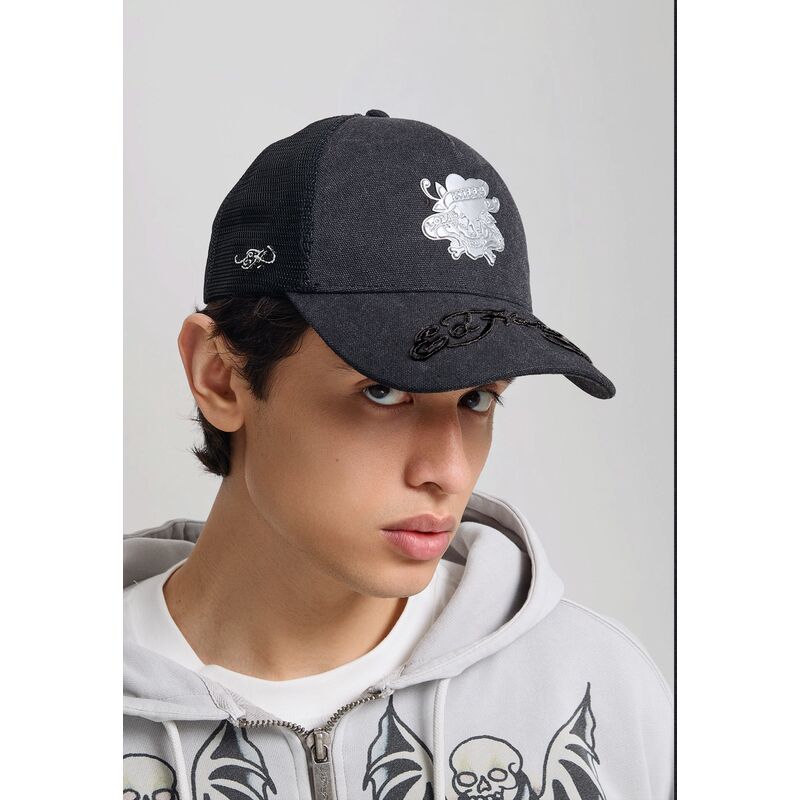 lippikset-kaareva-rekka-musta-snapback-love-kills-slowly-washed-ed-hardy