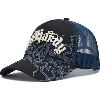 Lippikset kaareva rekka musta snapback Flaming Ed Hardy