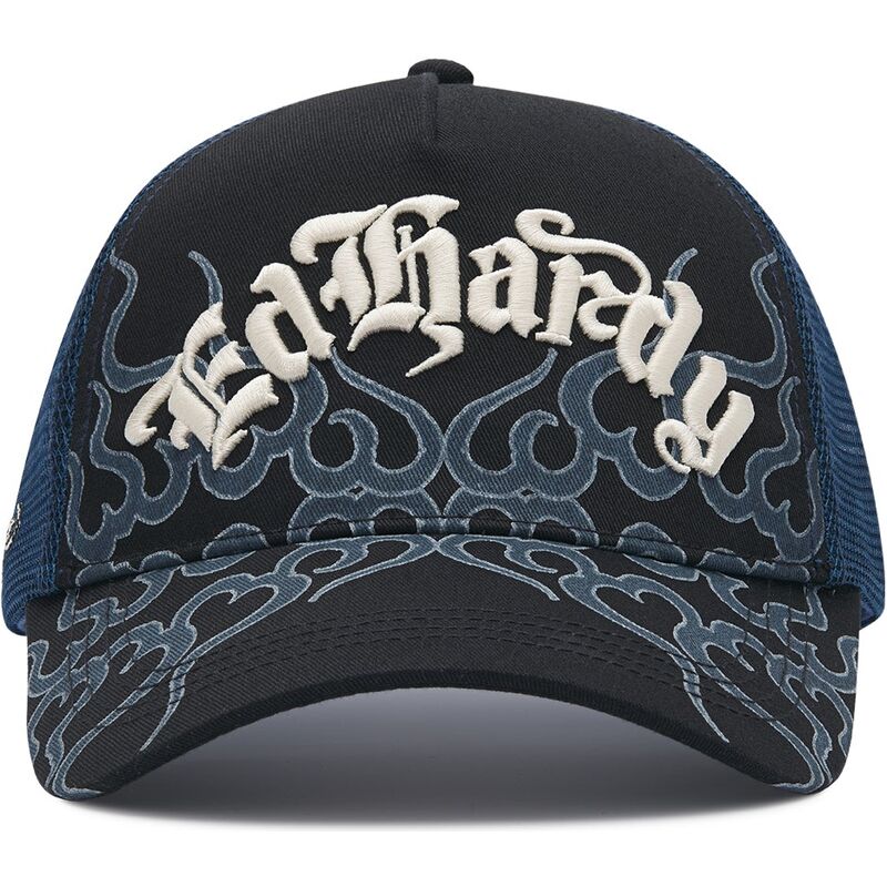 lippikset-kaareva-rekka-musta-snapback-flaming-ed-hardy