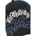 lippikset-kaareva-rekka-musta-snapback-flaming-ed-hardy
