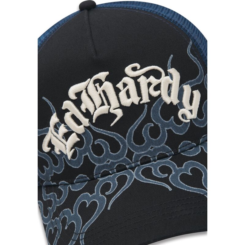 lippikset-kaareva-rekka-musta-snapback-flaming-ed-hardy