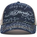 lippikset-kaareva-rekka-laivastonsininen-snapback-don-denim-ed-hardy