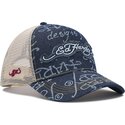 lippikset-kaareva-rekka-laivastonsininen-snapback-don-denim-ed-hardy