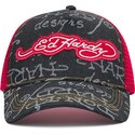 lippikset-kaareva-rekka-musta-snapback-don-denim-ed-hardy