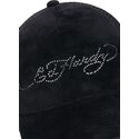 lippikset-kaareva-rekka-musta-snapback-core-silver-diamante-velour-ed-hardy