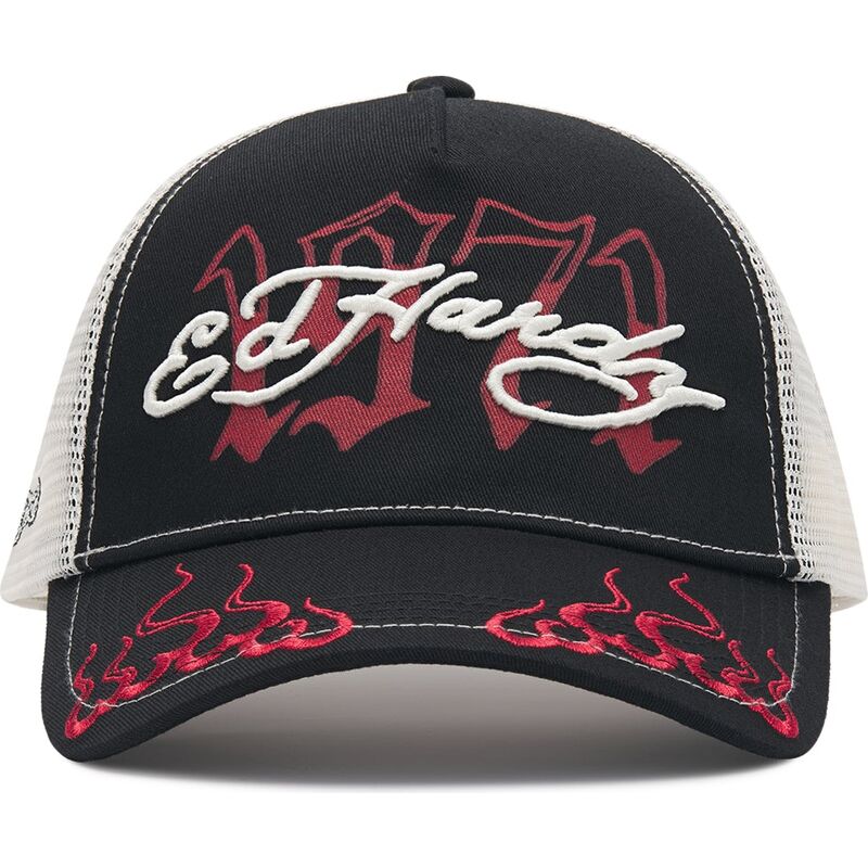 lippikset-kaareva-rekka-musta-snapback-1971-ed-hardy