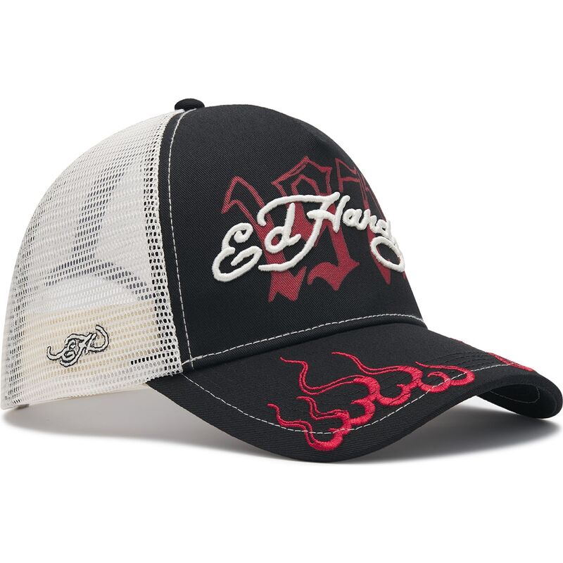 lippikset-kaareva-rekka-musta-snapback-1971-ed-hardy