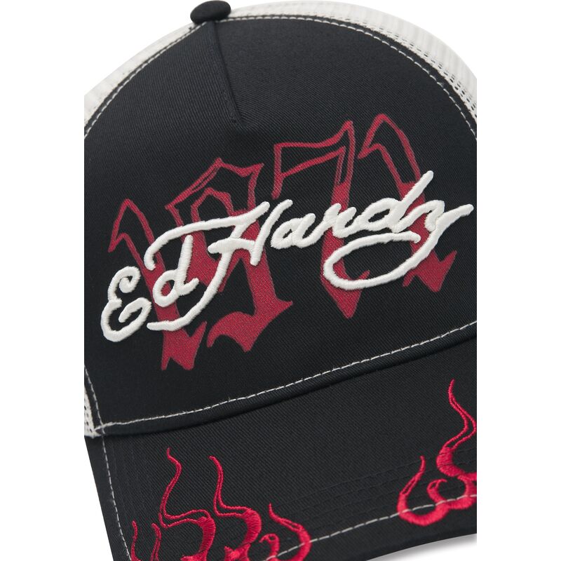 lippikset-kaareva-rekka-musta-snapback-1971-ed-hardy