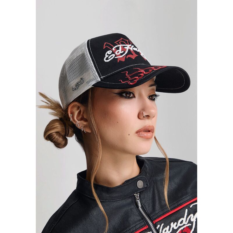 lippikset-kaareva-rekka-musta-snapback-1971-ed-hardy