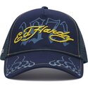 lippikset-kaareva-rekka-laivastonsininen-snapback-1971-ed-hardy