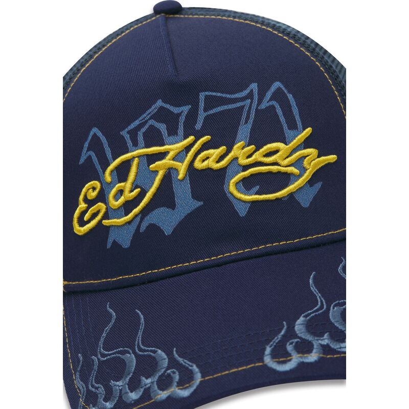lippikset-kaareva-rekka-laivastonsininen-snapback-1971-ed-hardy
