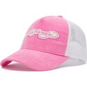 lippikset-kaareva-rekka-vaaleanpunainen-snapback-embroidery-applique-cord-ed-hardy