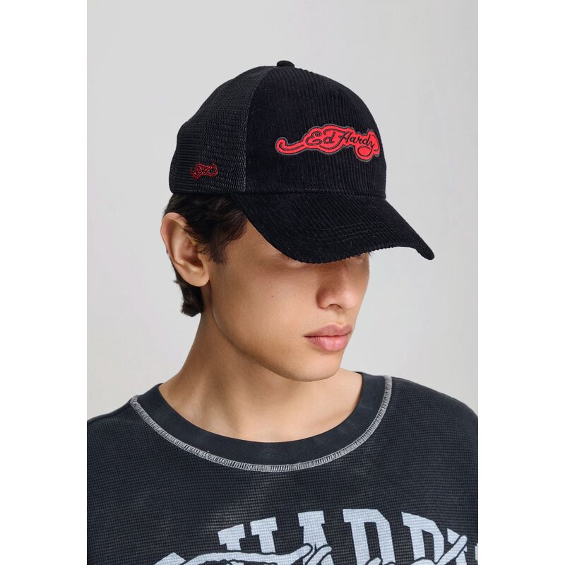 lippikset-kaareva-rekka-musta-snapback-embroidery-applique-cord-ed-hardy lippikset-kaareva-rekka-musta-snapback-embroidery-applique-cord-ed-hardy