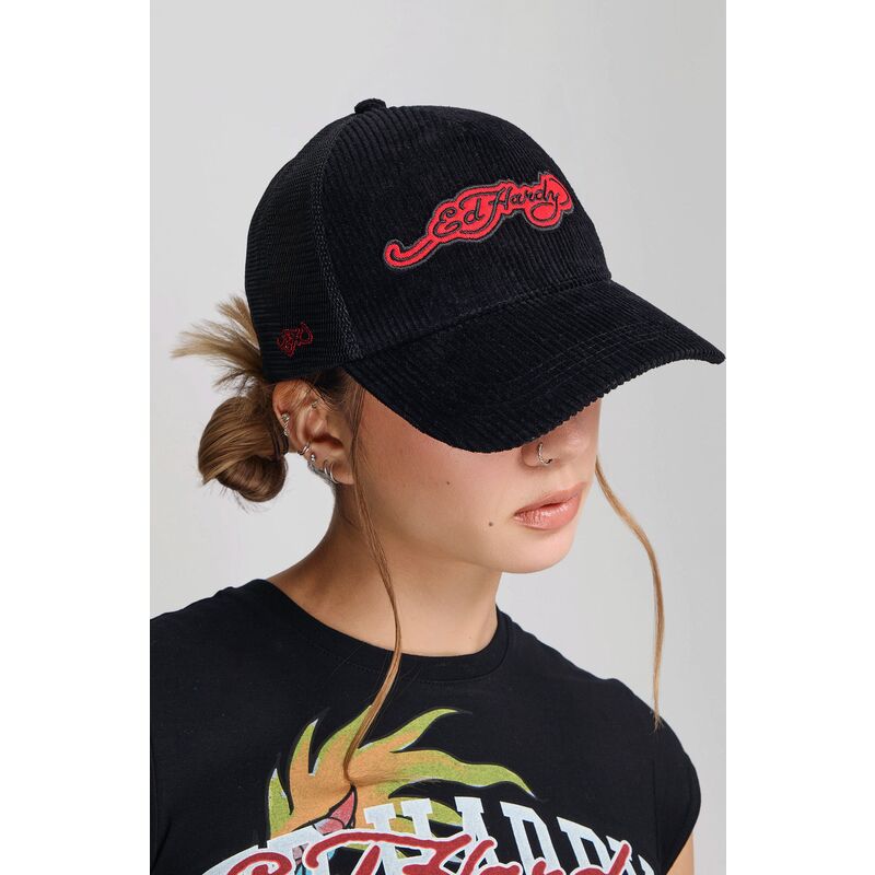 lippikset-kaareva-rekka-musta-snapback-embroidery-applique-cord-ed-hardy lippikset-kaareva-rekka-musta-snapback-embroidery-applique-cord-ed-hardy