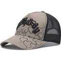 lippikset-kaareva-rekka-harmaa-snapback-flaming-ed-hardy