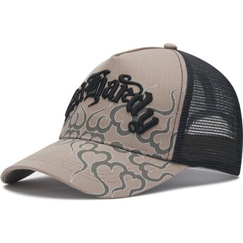 Lippikset kaareva rekka harmaa snapback Flaming Ed Hardy