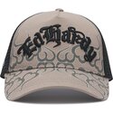 lippikset-kaareva-rekka-harmaa-snapback-flaming-ed-hardy