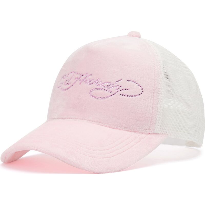 lippikset-kaareva-rekka-vaaleanpunainen-snapback-diamante-velour-ed-hardy