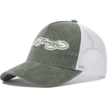 Lippikset kaareva rekka vihreä snapback Embroidery Applique Cord Ed Hardy