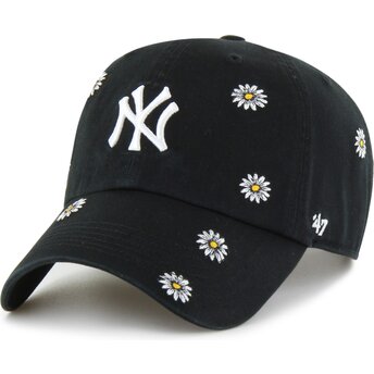 Lippikset kaareva musta säädettävä nauha lapsille Clean Up Scatter New York Yankees MLB 47 Brand