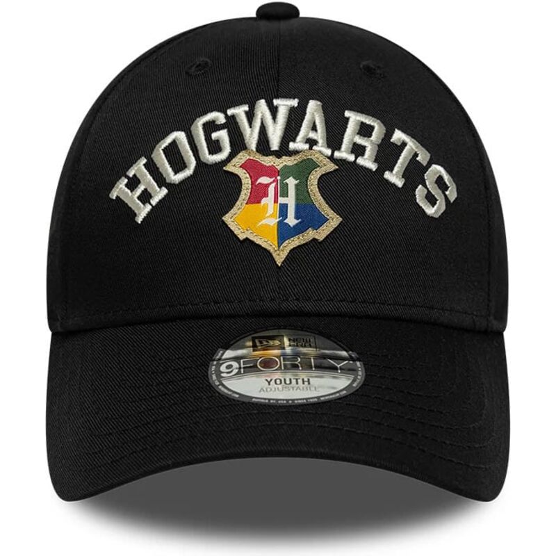 lippikset-kaareva-musta-snapback-lapsille-9forty-wordmark-hogwarts-harry-potter-new-era