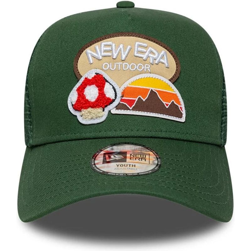lippikset-kaareva-rekka-vihrea-snapback-lapsille-a-frame-outdoor-new-era lippikset-kaareva-rekka-vihrea-snapback-lapsille-a-frame-outdoor-new-era
