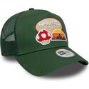 lippikset-kaareva-rekka-vihrea-snapback-lapsille-a-frame-outdoor-new-era